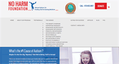 Desktop Screenshot of noharmfoundation.org